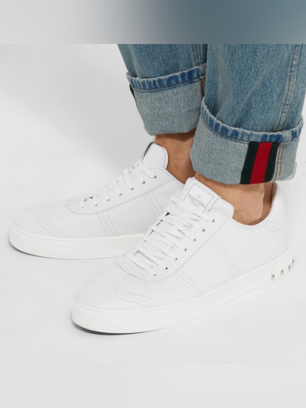 Valentino Garavani Flycrew leather sneakers size 39.5